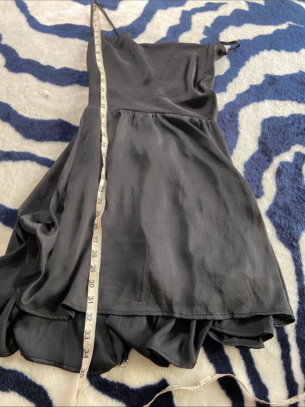 Intimately Free People Strappy Backless Lace Up Satin Black Mini Slip Dress S - Picture 4 of 14
